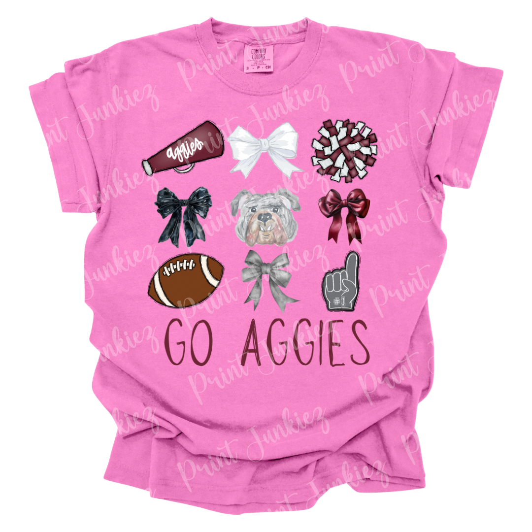 Go Aggies Bow Mix