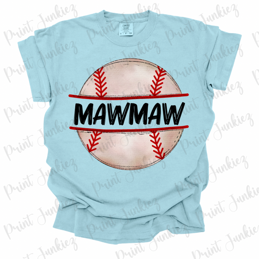 Mawmaw Baseball Doodle