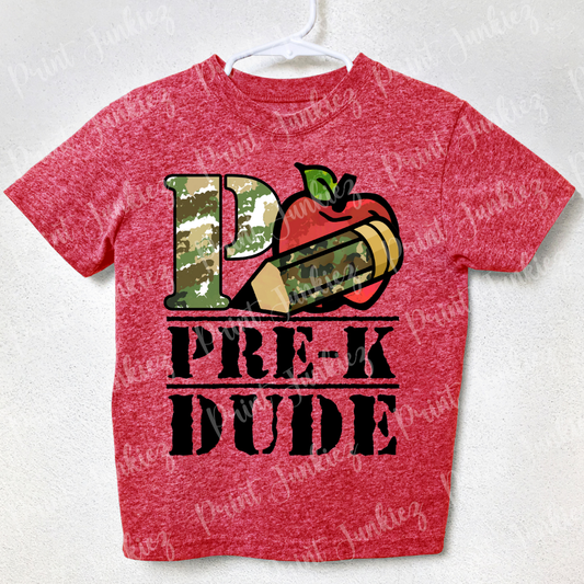 Pre-K Dude Camo