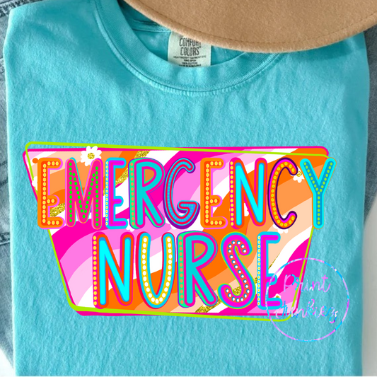 Emergency Nurse Marquee Retro