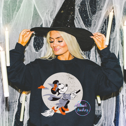 Minnie Witch Distressed - DTF