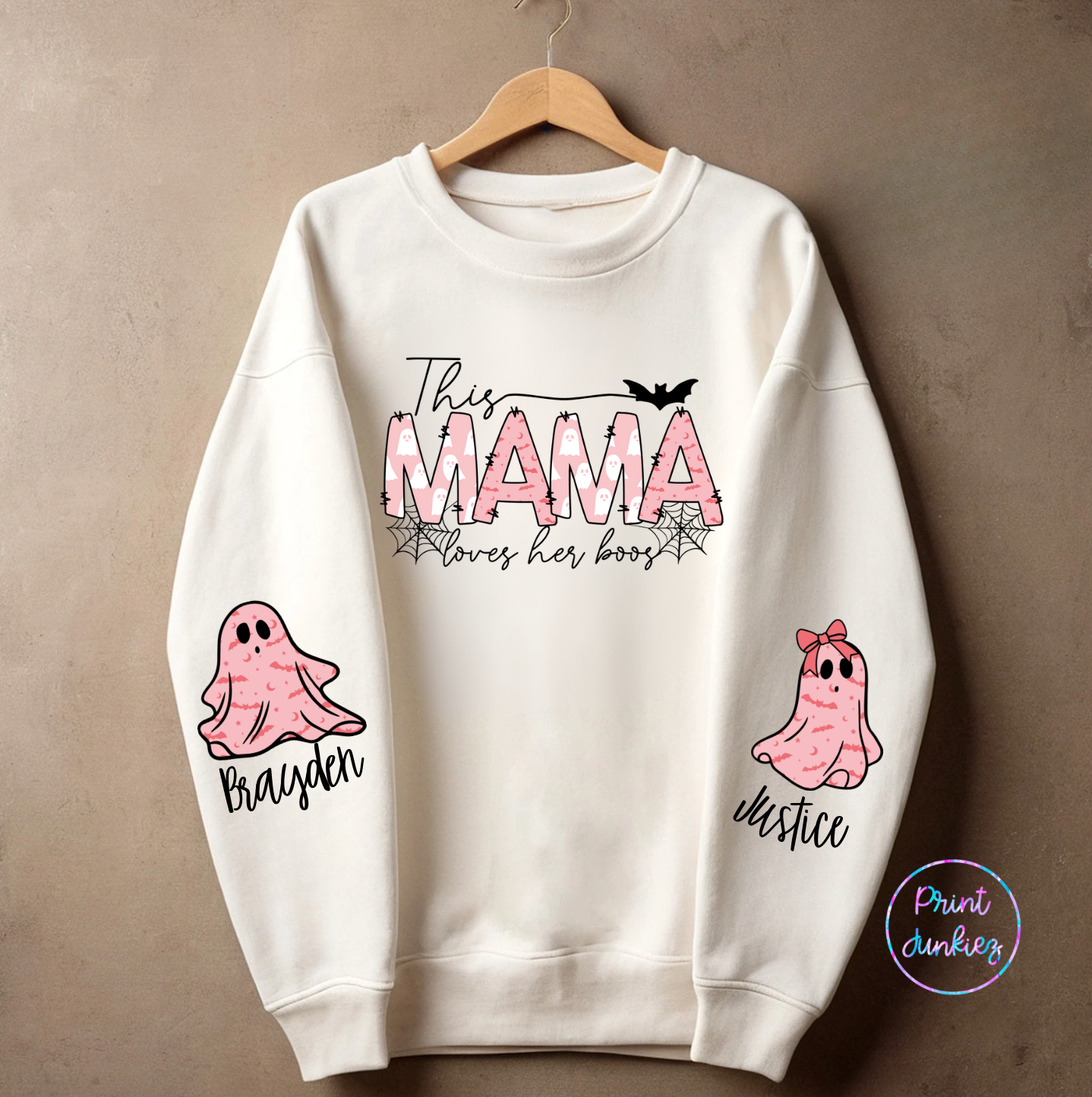 This Mama Loves her Boos Pink - CUSTOM - DTF