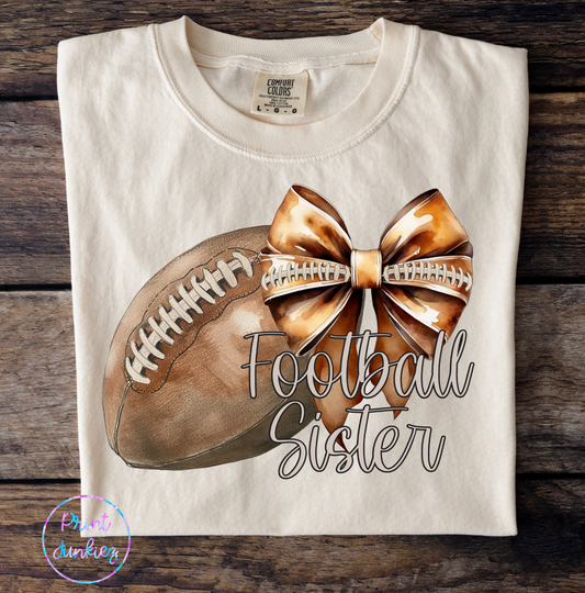 Football Sister Coquette Bow - DTF