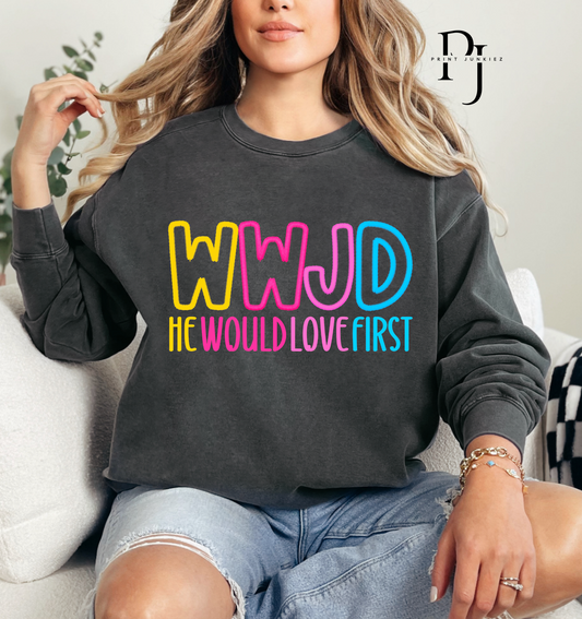 WWJD Faux Stitch - DTF