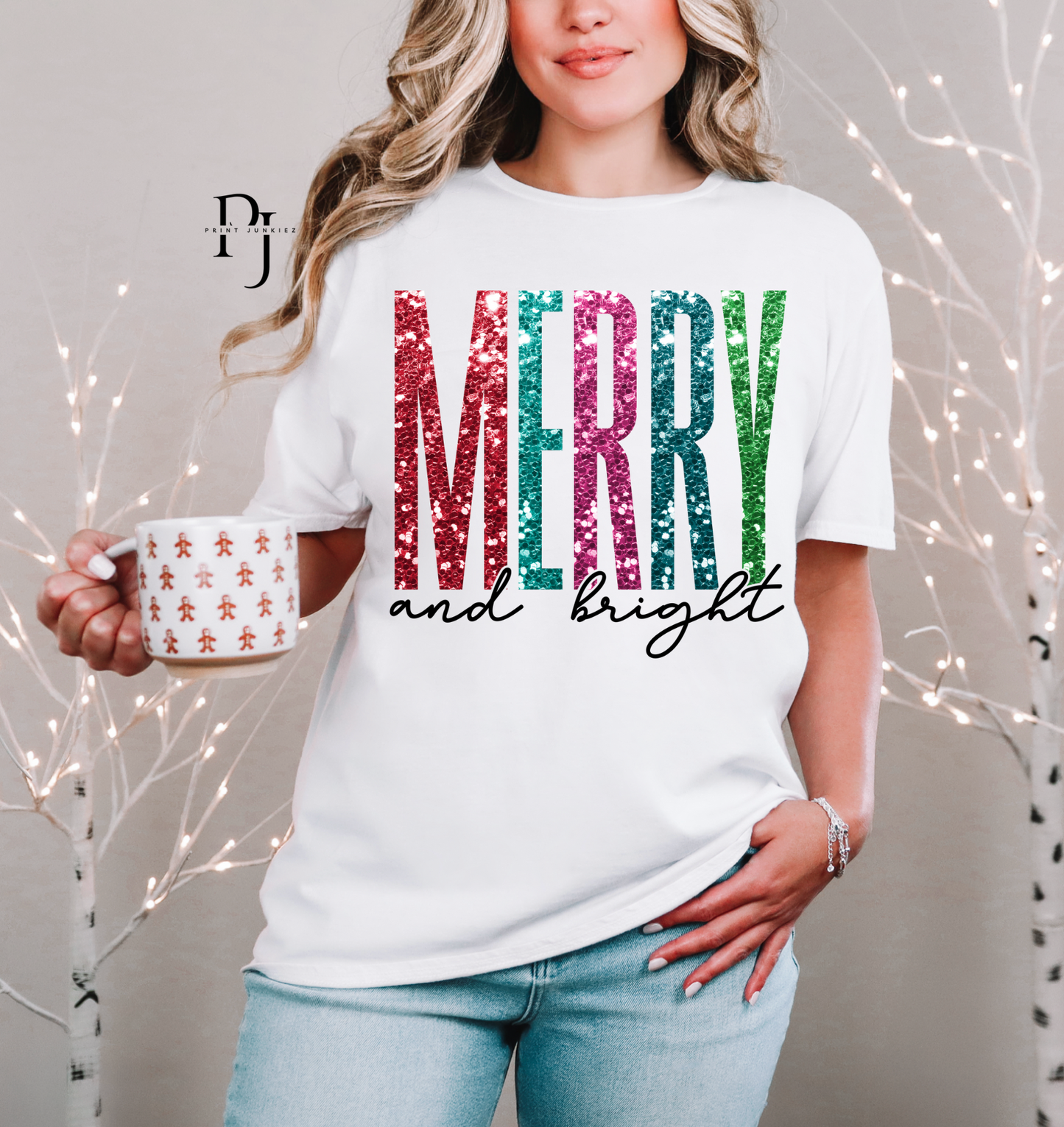 Merry & Bright Neon Faux Glitter - DTF