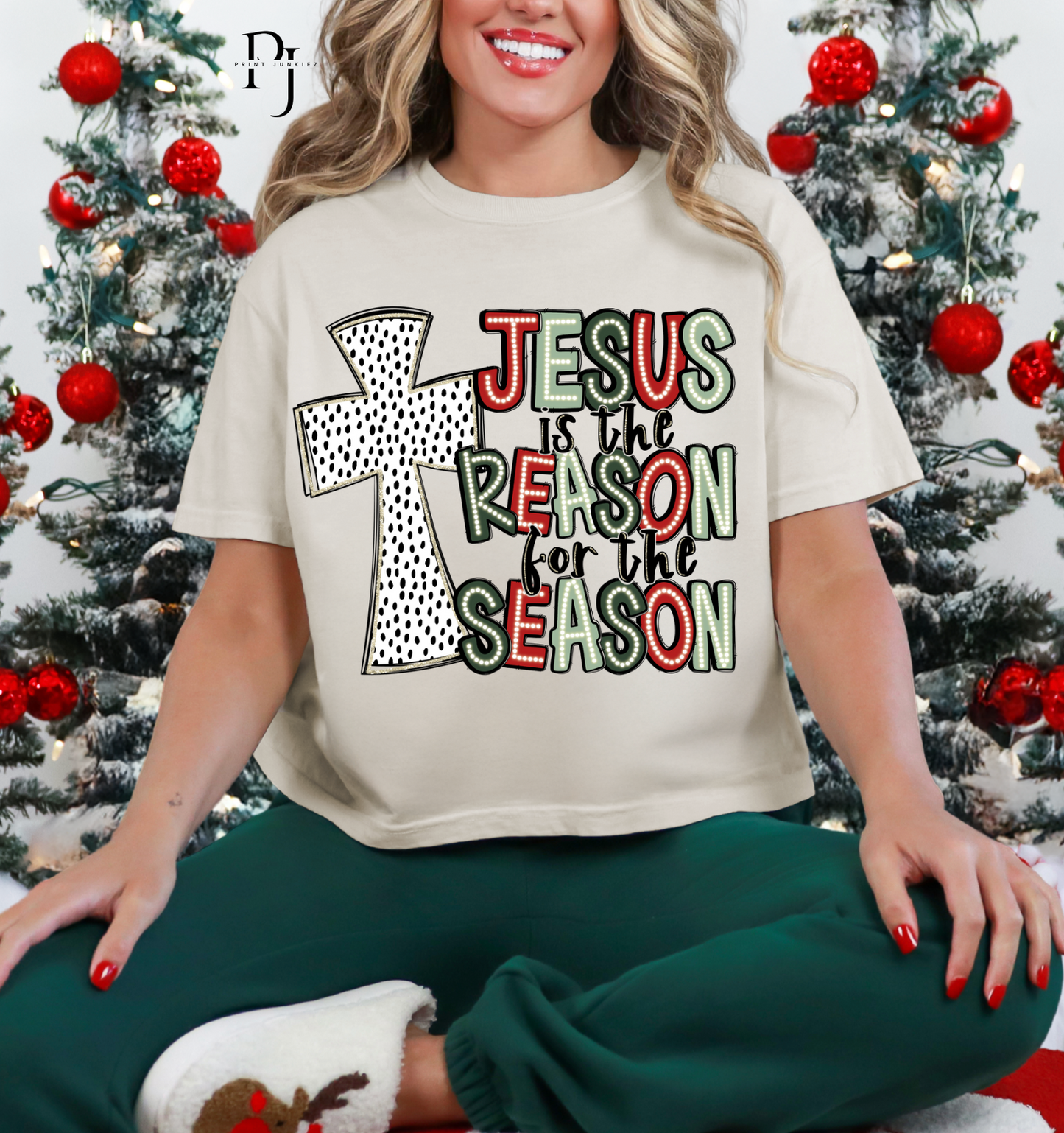 Jesus is the Reason for the Season Dalmatian - DTF