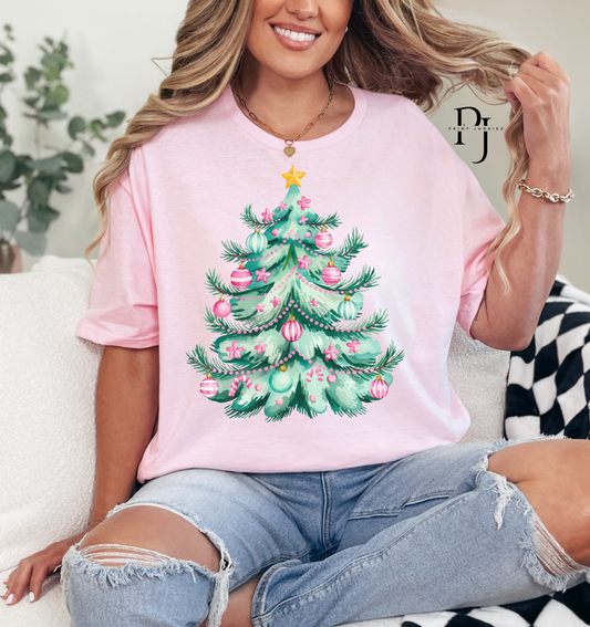 Pink Preppy Tree - DTF