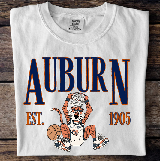 Auburn EST. 1905 Basketball Dunking