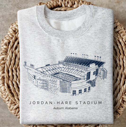 Jordan Hare Stadium Sketch