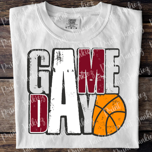 Game Day Distressed Basketball