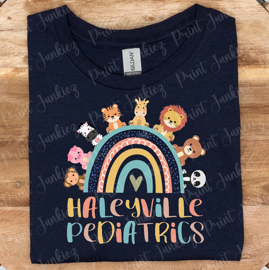 Haleyville Pediatrics Rainbow Farm Animals