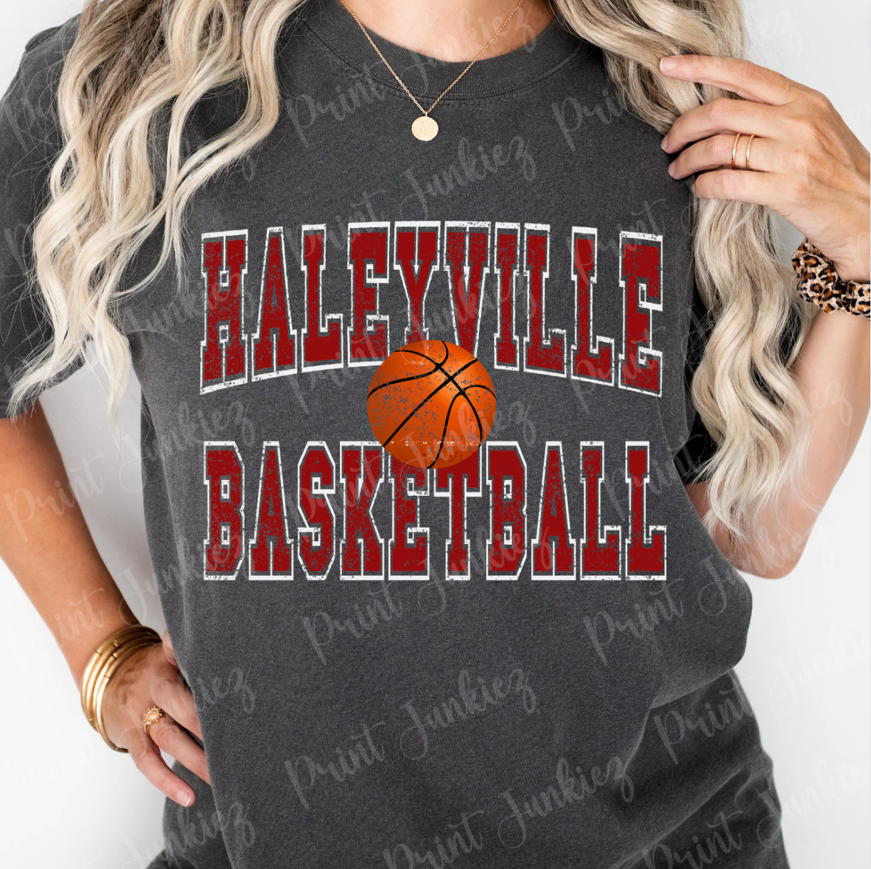 Haleyville Basketball Distressed