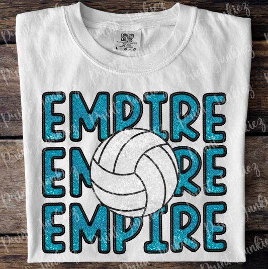 Empire Faux Glitter Stitch Volleyball