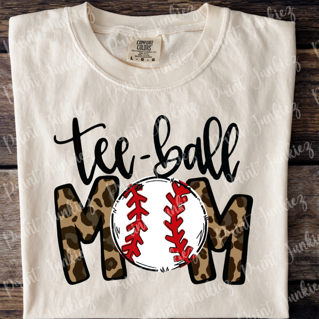 Tee-Ball Mom Leopard