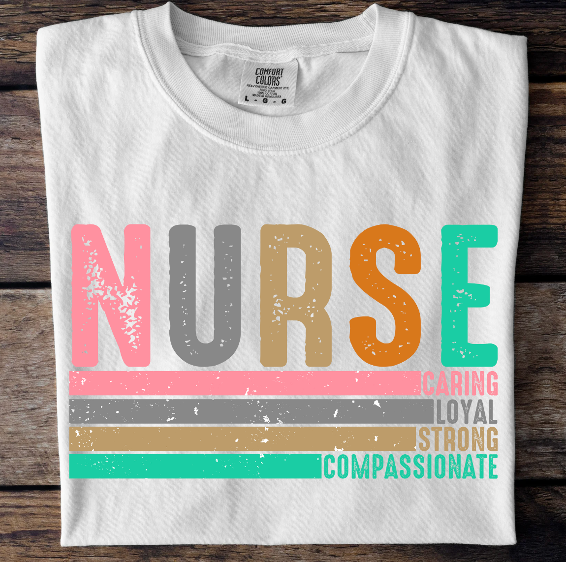 Nurse Stacked Distressed