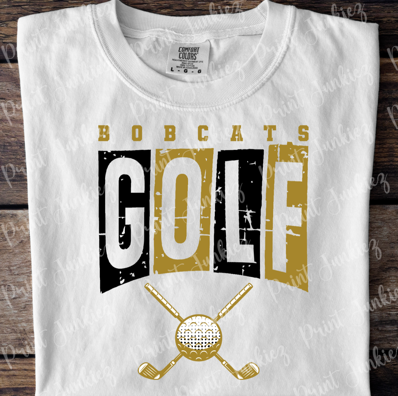 Bobcats Golf Grunge