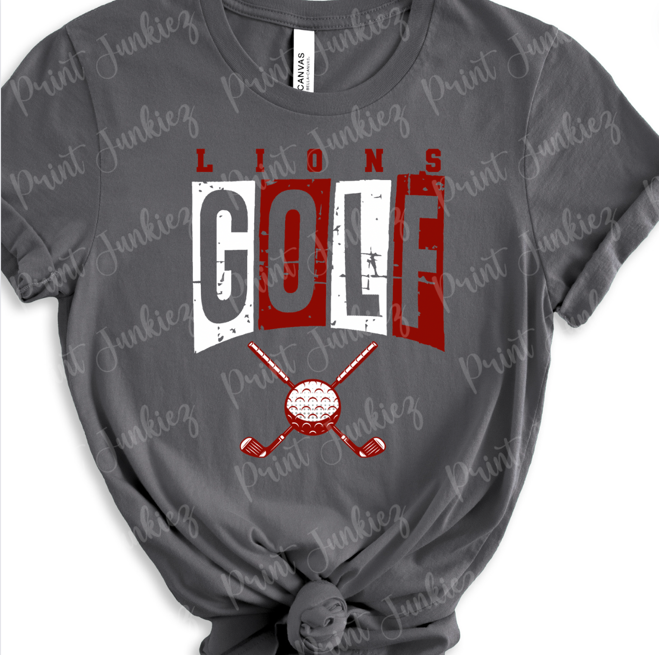 Lions Golf Grunge