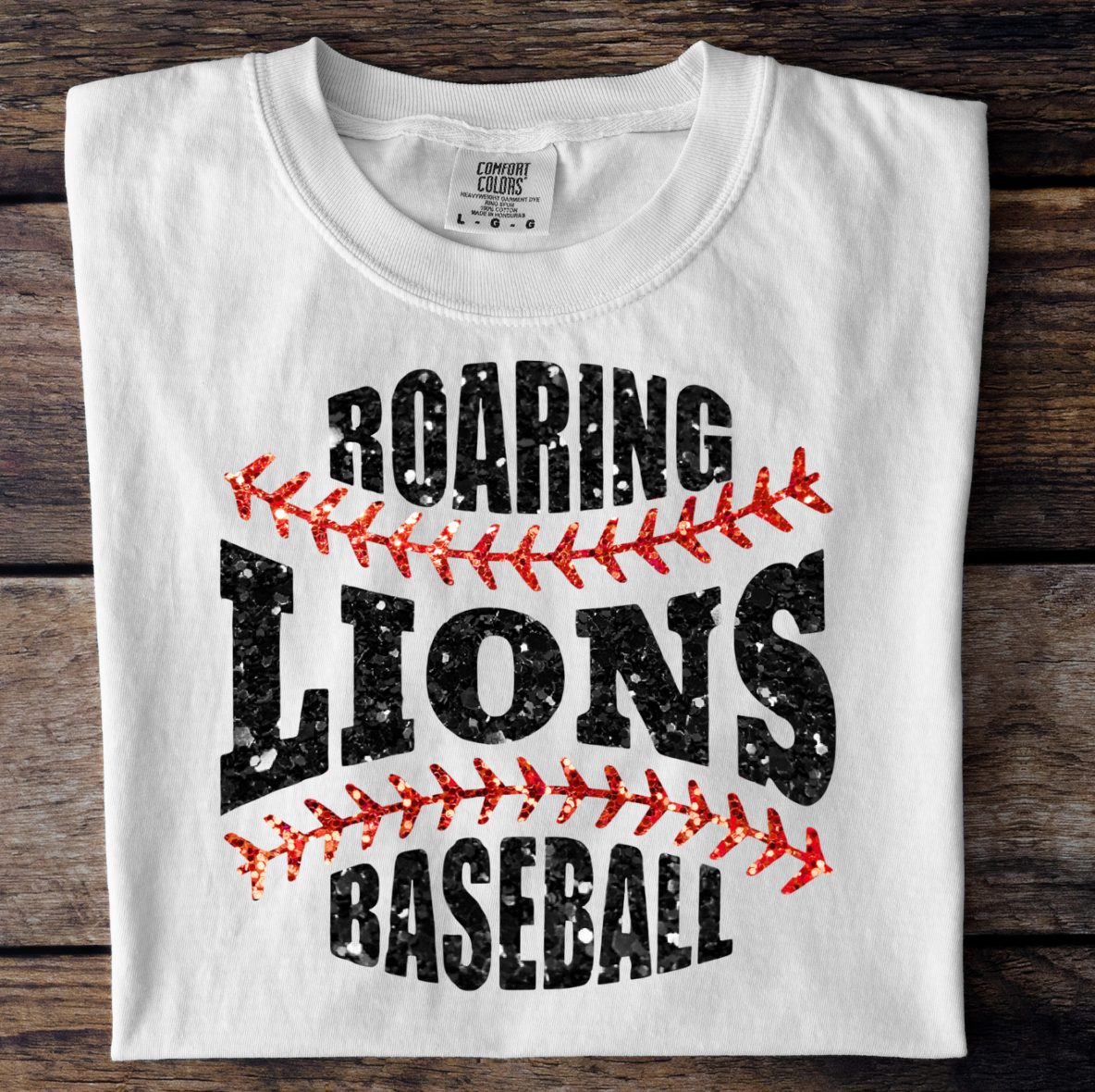 Roaring Lions Baseball Glitter