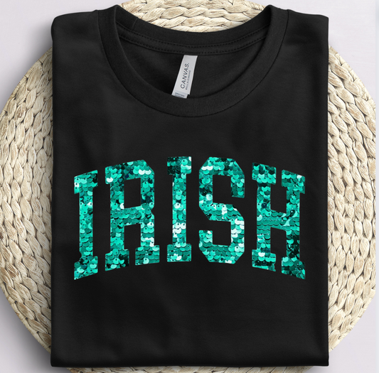 Teal Irish Sequin