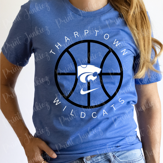 Tharptown Wildcats Basketball - White