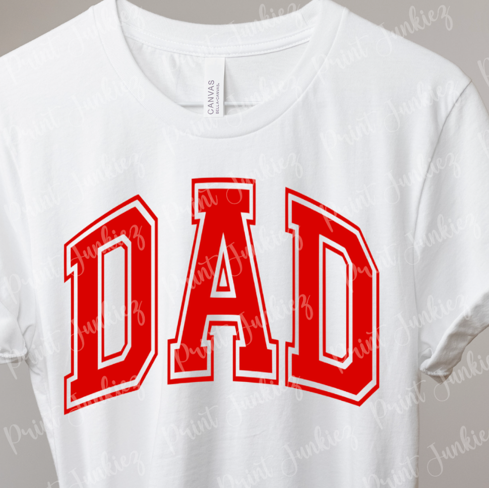 DAD Varsity Outline - RED