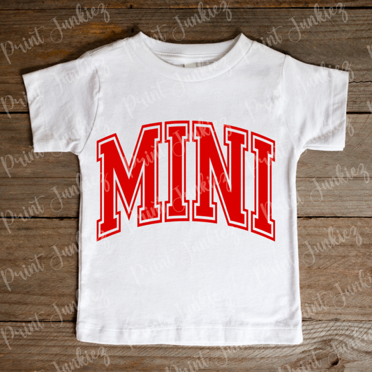 MINI Varsity Outline - RED