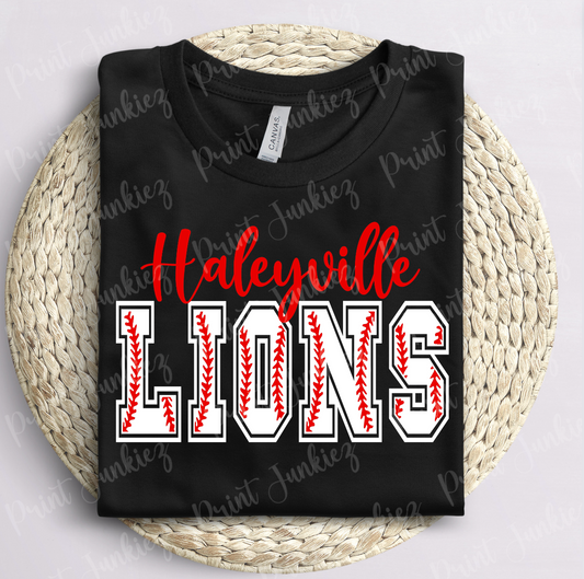 Haleyville Lions Baseball Font