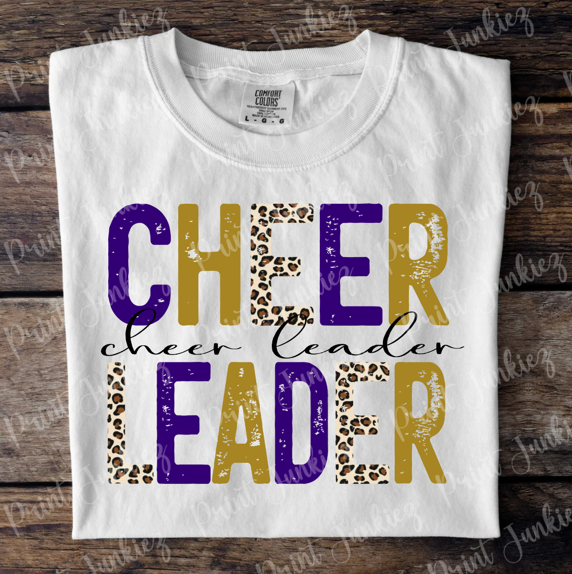 CHEER LEADER - Purple/Gold/Leopard