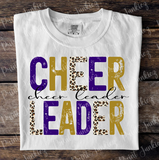 CHEER LEADER - Purple/Gold/Leopard