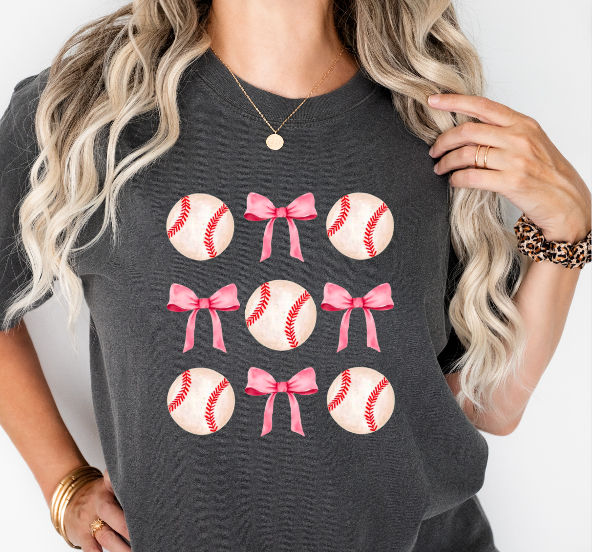 Baseball & Pink Bow Mix