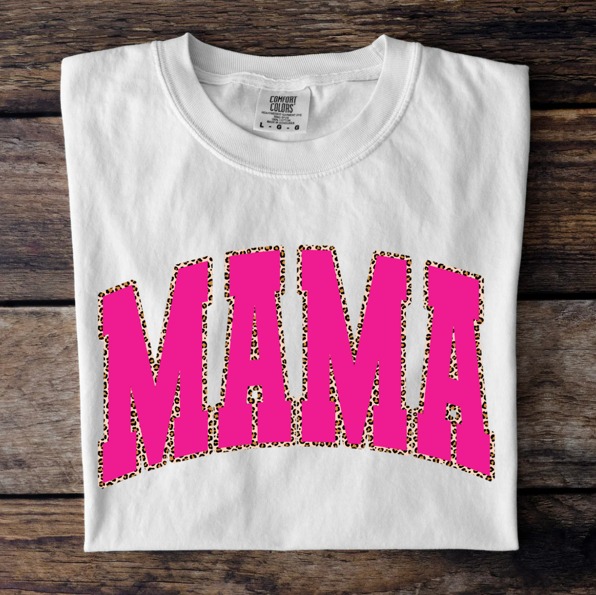 MAMA leopard outline - Pink