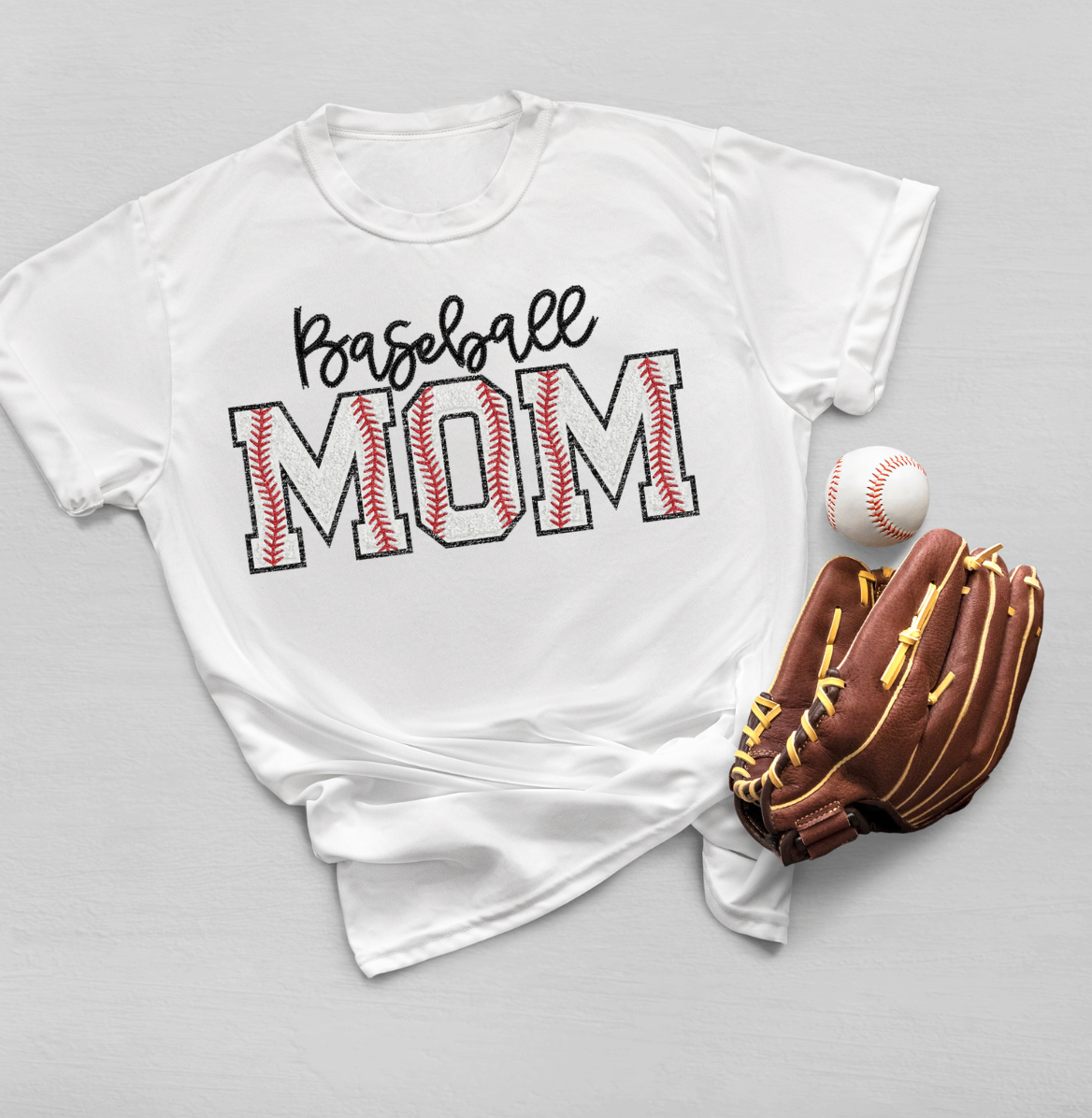 Embroidery Baseball Mom