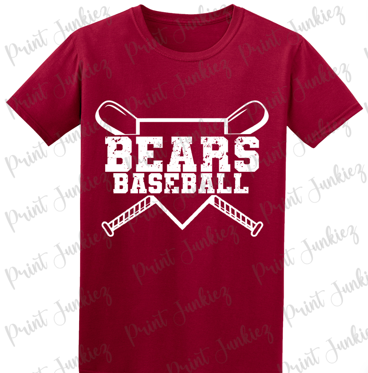 Bears Baseball Distressed