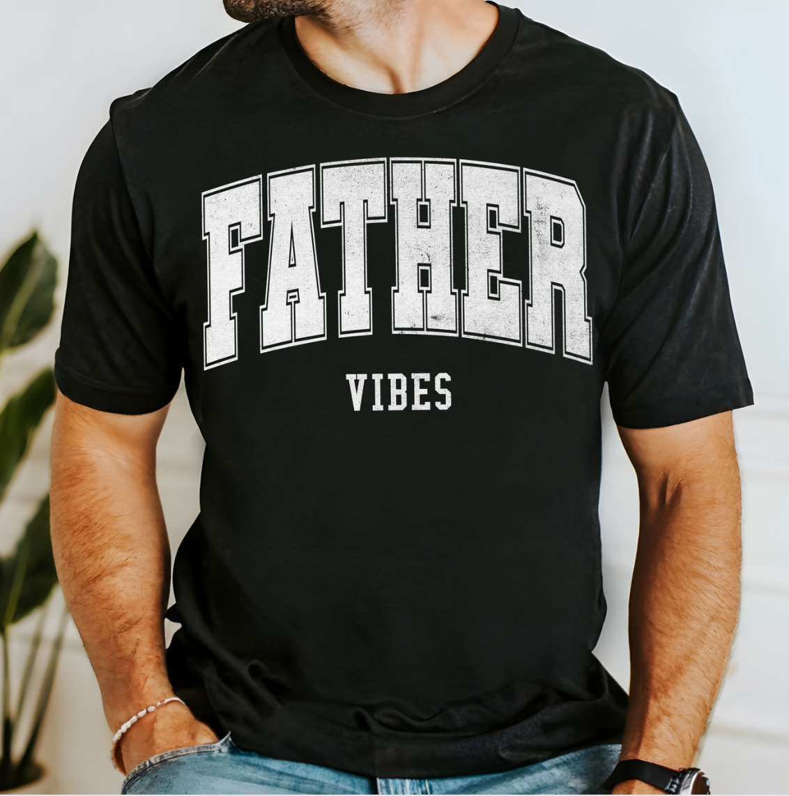 Father Vibes Varsity Distressed