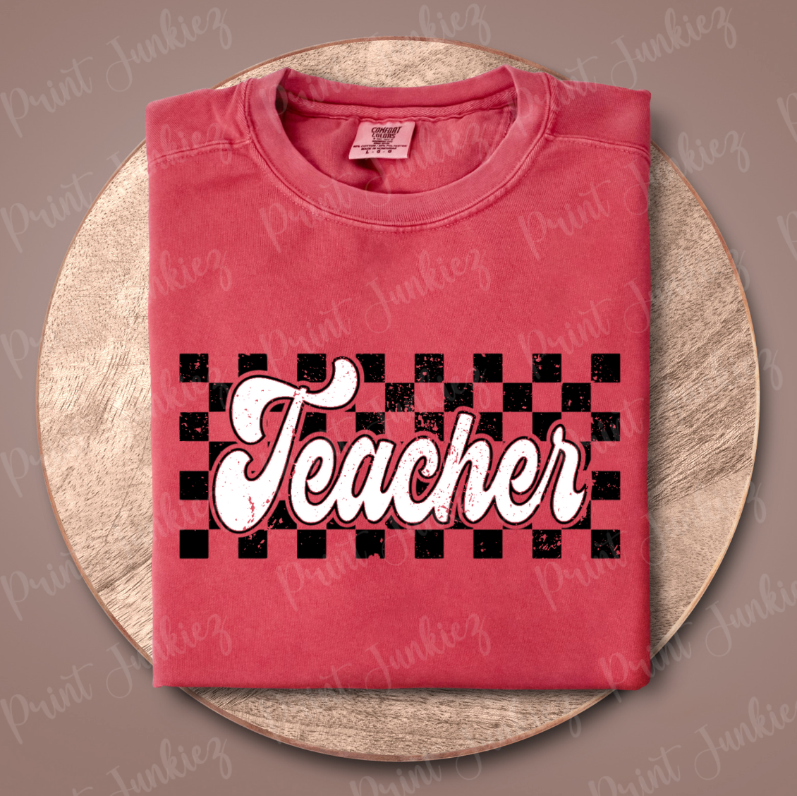 Checkered Teacher Retro