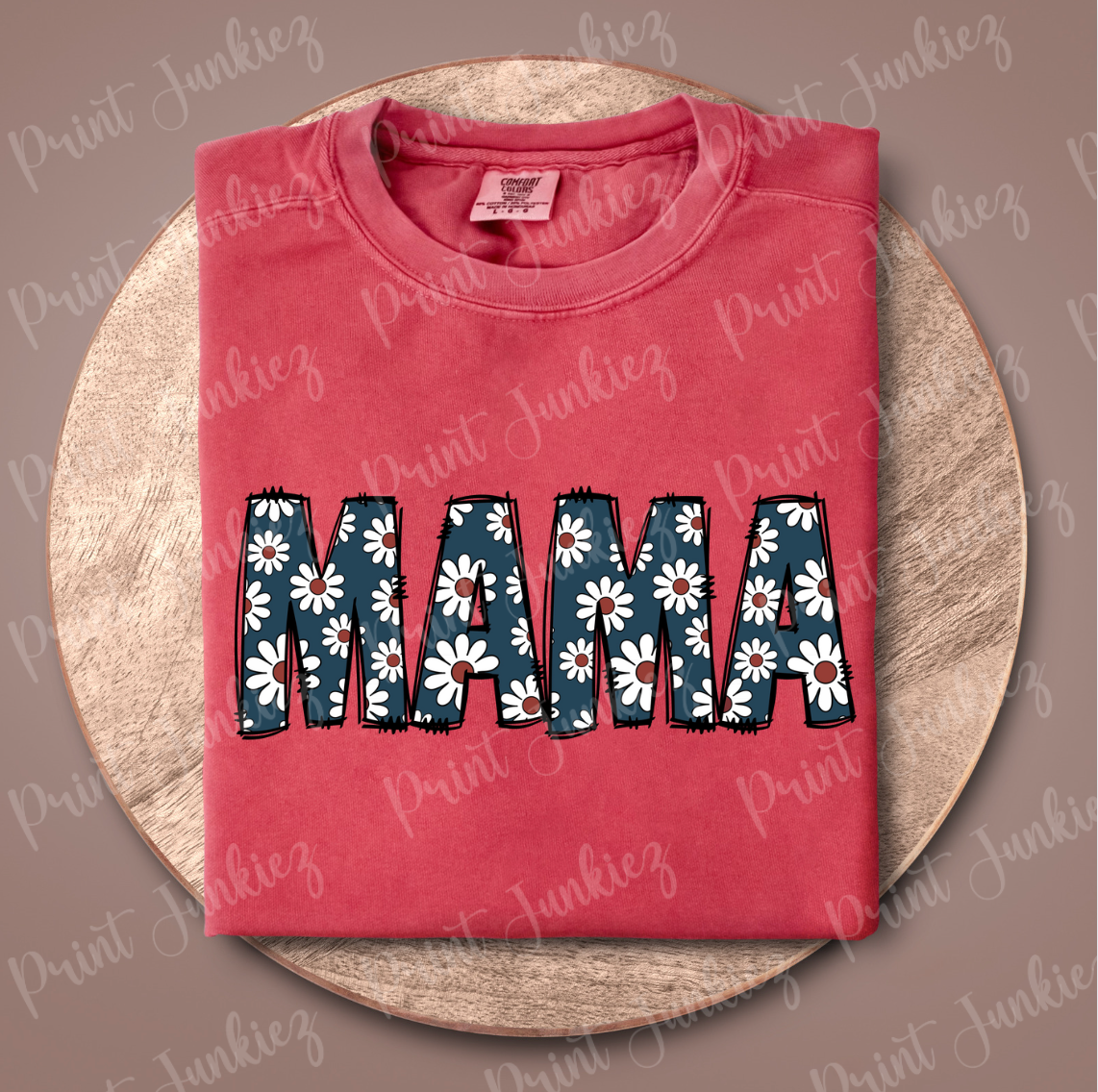 Doodle Daisy Mama - Navy