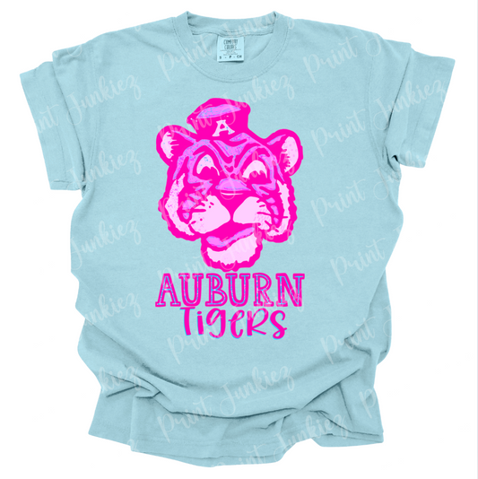 Auburn Tigers Neon Mascot