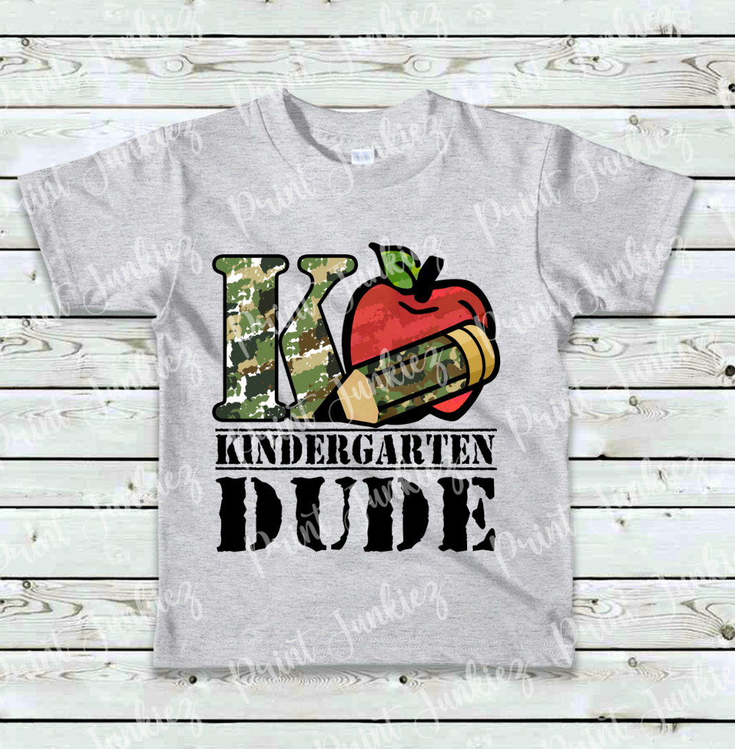 Kindergarten Dude Camo