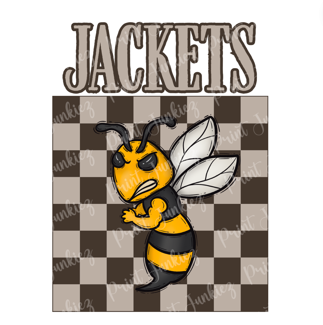 Jackets Brown Checkered