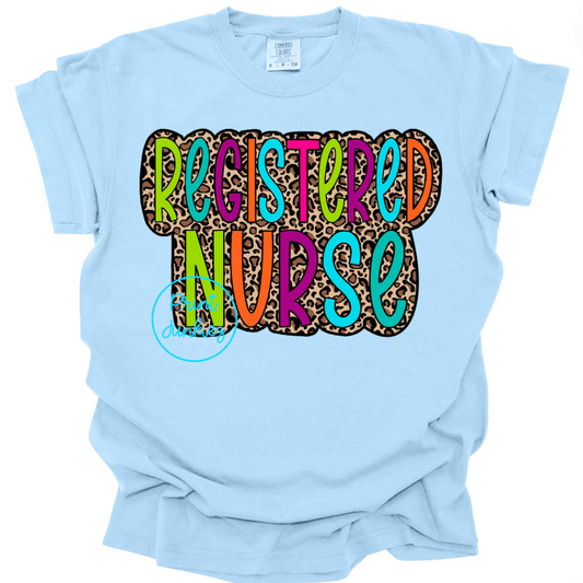 Registered Nurse Leopard Neon