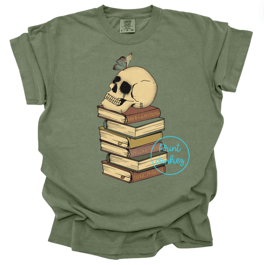 Stacked Books Skeleton