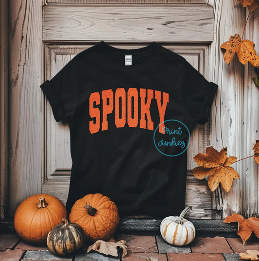 Spooky Varsity Distressed