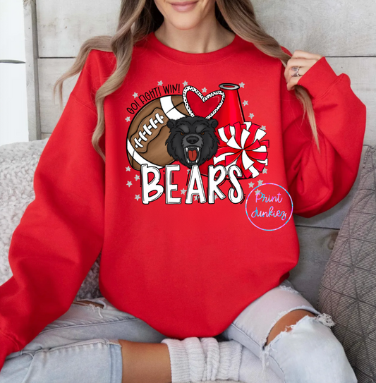 Bears preppy Football & Cheer