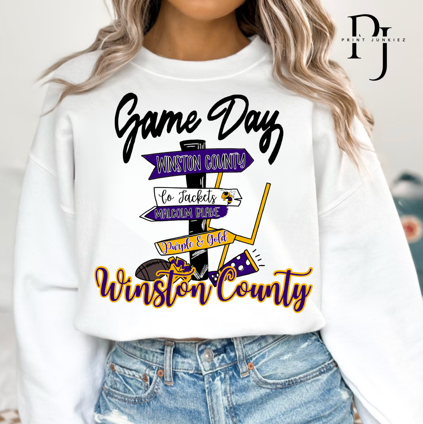 Game Day Signs Winston County - DIGITAL - DTF