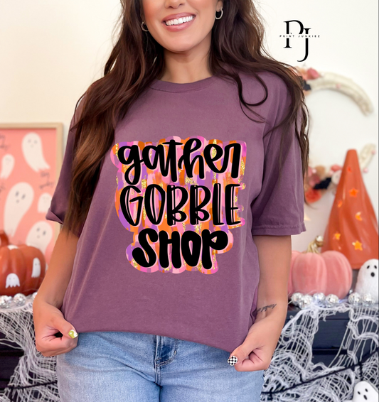 Gather Gobble Shop Brush Stroke - DTF