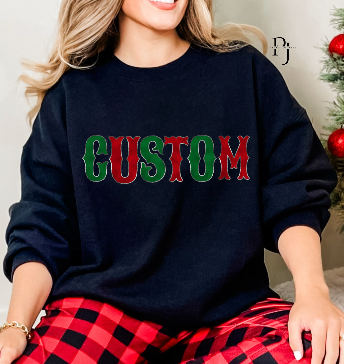 Western Vintage Christmas Alpha  - CUSTOM - DTF