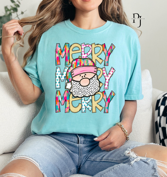 Merry Merry Merry Santa- DTF