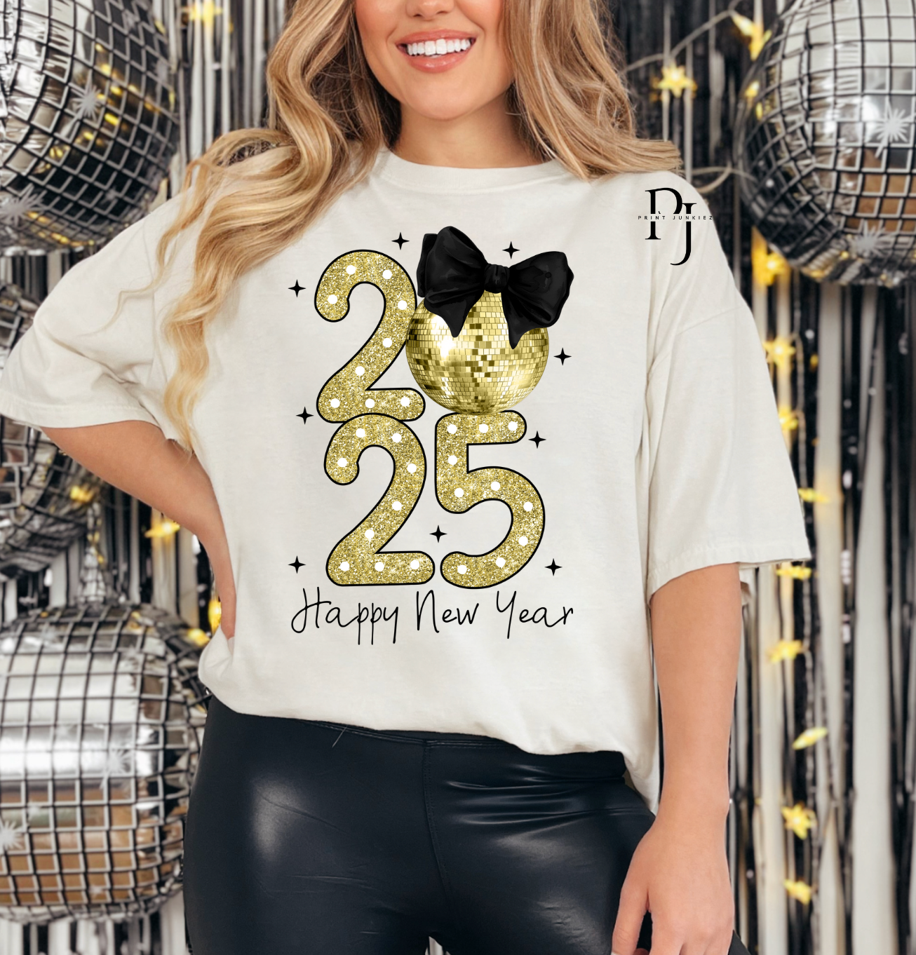 2025 Happy New Year Gold - DTF