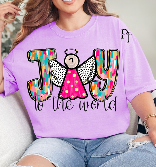 Joy to the World Paint Brush Stroke - DTF