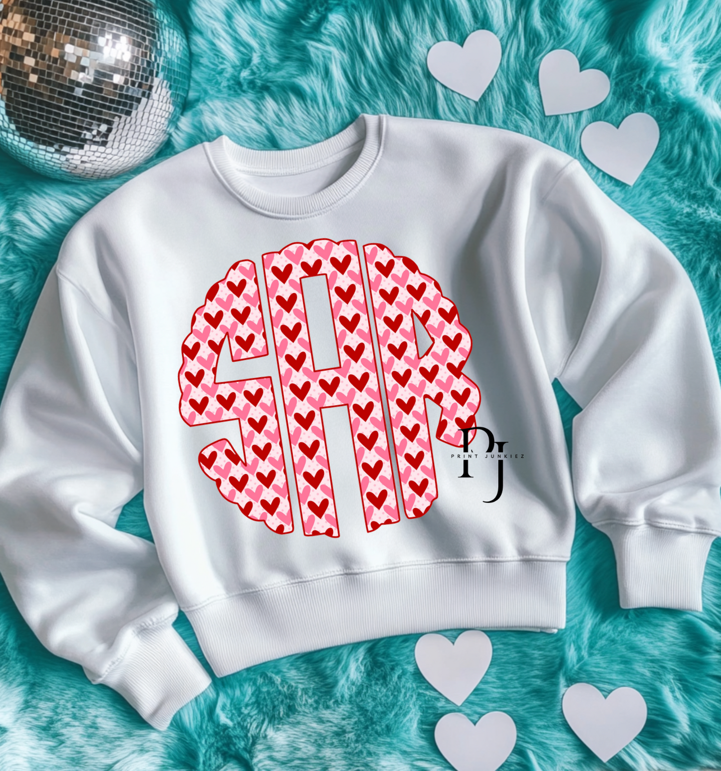 Heart Monogram - CUSTOM - DTF